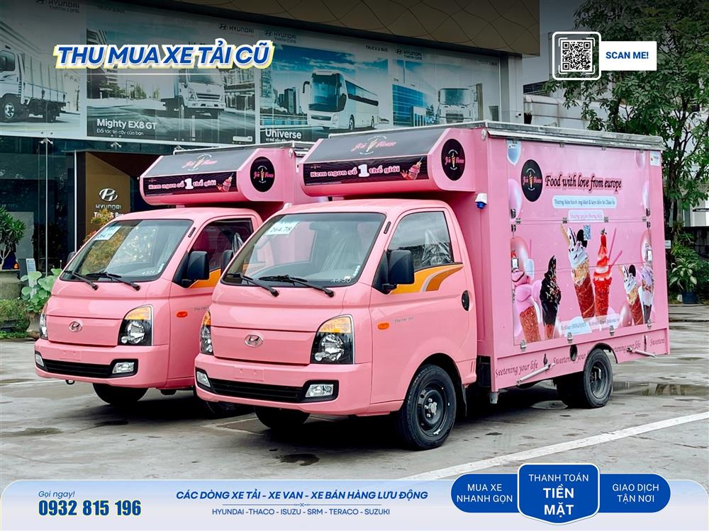 Thu mua xe tải bán hàng lưu động cũ đã qua sử dụng giá cao